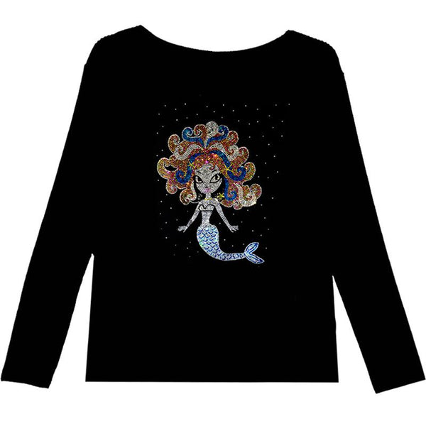 Mermaid Womens Long Sleeve Shirt